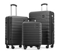 Travely Set de Valises en Polycarbonate - XL, L et Bagage à Cabine - Très Robuste avec Roulettes Souples et Serrure TSA