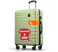 Travely Valise, Taille L, 67 cm, Volume intérieur 60 L, Valise à Coque Rigide très Robuste avec roulettes Souples et Serrure TSA, Valises, Valises à roulettes