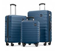 Travely Valises en Polycarbonate - Set de Bagage XL, L et Cabine, Très Robustes avec Roulettes Souples et Serrure TSA