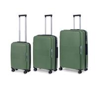 TravelZ Swinger Ensemble de valises - 3 set de Valises Vert