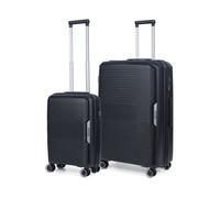 TravelZ Swinger Set de Valises Bagage a main 55cm + grande trolley 78cm -TSA - Noir