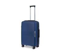 TravelZ Swinger Valise Moyenne 75 ltr extensible - Trolley Rigide 67cm et serrure TSA - Bleu