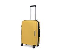 TravelZ Swinger Valise Moyenne 75 ltr extensible - Trolley Rigide 67cm et serrure TSA - Jaune