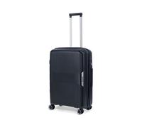 TravelZ Swinger Valise Moyenne 75 ltr extensible - Trolley Rigide 67cm et serrure TSA - Noir