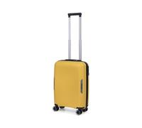 TravelZ Swinger Valise Polypropylene Cabine - Bagage a Main Petit Valise Cabine avec Serrure TSA (Jaune, 55cm)