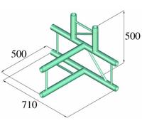 Traverse 2 points coin 4 directions 90 ° Alutruss BILOCK BQ2-PAT42V