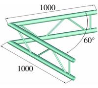 Traverse 2 points coin 60 ° Alutruss BILOCK BQ2-PAC20V