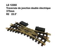 Traversée de jonction double électrique 375mm R2 22.5 degrés-G-1/22.5-LGB 12260