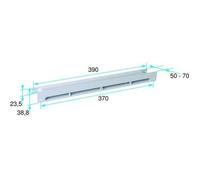 Traversée de Mur - ALDES - 11011501 - Plastique Blanc - 50 à 70 mm - Entrée d'air