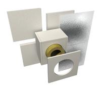 Traversée de mur ignifuge Raab 120mm 200mm (sans coque isolante) / 130mm (avec coque isolante)