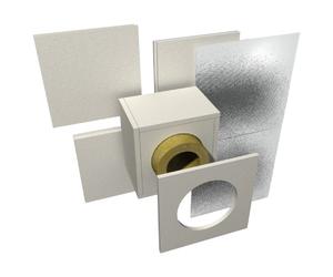 Traversée de mur ignifuge Raab 240mm 220mm (sans coque isolante) / 150mm (avec coque isolante)