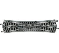 Traversée-jonction Double H0 Longueur: 200 mm Rayon:502.7 mm 22.5 ° Roco 61164 1 pc(s)