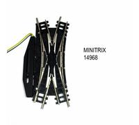 Traversée jonction double motorisée R1 à 30 degrés -N-1/160-MINITRIX 14968