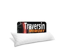 Traversin 140 Cm Ferme Polochon pour Dormir sur Le côté/Traversin 140 cm Memoire De Forme Enfant/Adulte (1 Personne ou 2 Personnes) - Oreiller Traversin avec Housse Matelassée - Taie Premium