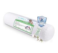 Traversin anti-acariens 140 cm - Fabrication française - Confort moelleux | Anti-bactérien et anti-moisissures • Garnissage fibres creuses • Enveloppe coton • Confort moelleux • Lavable à 40°C