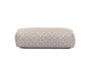 Traversin de yoga Bodhi SALAMBA | Collection Maharaja | Traversin de yoga rectangulaire | Housse lavable en coton avec garnissage en épeautre | Accessoire pour yoga restauratoire et yin | RAJA/Taupe