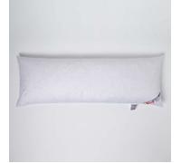 Traversin naturel en plumes de canard, Coussin de grossesse, Oreiller de corps 145x40 cm avec taie de traversin en 100% coton