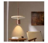 Travertine Pendant Light Kitchen Island Chandelier Natural Stone Marble Wood Dining Bedroom Bedside Aisle Hanging Lamp