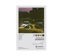 Travis Scott JACKBOYS - Poster musical sur toile - Art mural - Cadeau esthétique - Sans cadre - 30 x 45 cm