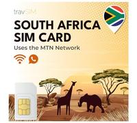 travSIM Carte Sim Afrique du Sud avec 10 Go de données Haut débit valable 14 Jours | Couverture Nationale pour Rester en Contact avec Vos Proches