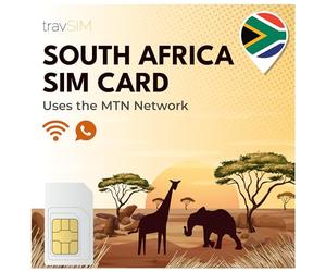 travSIM Carte Sim Afrique du Sud avec 10 Go de données Haut débit valable 14 Jours | Couverture Nationale pour Rester en Contact avec Vos Proches
