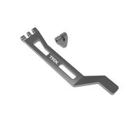 Traxxas 10726-GRAY - Mini Maxx Support de batterie en aluminium avec poteau, gris