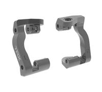 Traxxas 10733-GRAY - Blocs de roulettes en aluminium Mini Maxx, L & R, gris
