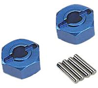 Traxxas 1654 X hexagonale/essieu pins Moyeu de Roue Modèle de Voiture pièces, Bleu, 1,5 x 8 mm