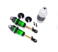 Traxxas 2 Amortisseurs Avant Long GTR alu anodisés Vert sans Ressorts 7461G
