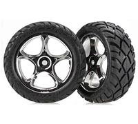 Traxxas 2479r "assemblé Pneu et Roue modèle de Voiture pièces, Chrome, 5,6 cm