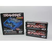 Traxxas 2997 G Live Ez-Dual Chargeur + 2x 2890 4S 6700mAh Lipo 8S X Maxx Pro Jeu