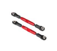 Traxxas 3644R BIELLETTES DE CARROSSAGE ARRIERE ALU 73MM ANODISEES ROUGES (2)