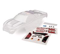 Traxxas 3714 Carrosserie Rustler 2WD Transparent Complet De Adhésifs