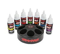 Traxxas 5038X Lot d'huiles Silicone Amortisserurs 20/30/40/50/60/70/80WT + Carrousel