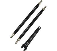 Traxxas 5338a Black 7075-T6 Aluminum Tubes Toe Links And Rod Ends 128mm (Pair)