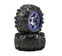 Traxxas 7274 Pièces de Voiture modèle Pneu et Roue, Chrome/Bleu