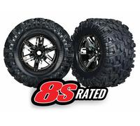 TRAXXAS 7772A Pneus Et Jantes Noir Chrome X-MAXX 8S