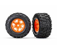 TRAXXAS 7772T Pneus Et Jantes Orange X-MAXX 8S