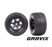 TRAXXAS 7877 Pneus GRAVIX Sur Jante X-MAXX 7.4' X 4.0 Bas Profil