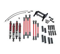 Traxxas 8140R TRX-4 Long Arm Lift Kit Complet Rouge