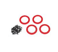 Traxxas 8169R Anneaux Beadlock Aluminium Rouge 1.9 "