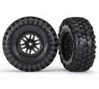 Traxxas 2 pneus et jantes Crawler TRX4 Canyon Trail 1.9 Black 8272"