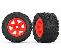 Traxxas 8672A Pneus Griffe 3.8 " Sur Jantes Orange Hex 17mm