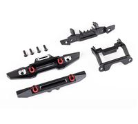 TRAXXAS 9734X Pare-Chocs Avant Et Arrière En Aluminium Noir