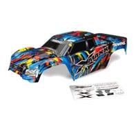 Traxxas Body, X-Maxx, Rock n' Roll (Peint, décalcomanies appliquées) (assemblé avec Protection de hayon)