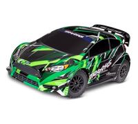 Traxxas FORD FIESTA RALLY VXL BRUSHLESS CLIPLESS VERT SANS ACCUS/CHARGEUR 74276-4-GRN