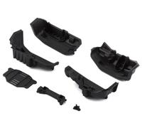 Traxxas Garde-Boue Intérieur Avant et Arrière TRX8080, Compatible avec Voiture et Camionnette, Aluminium Noir, Ajustement Universel, Positionnement Intérieur Avant et Arrière