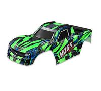 Traxxas Karo Hoss 4X4 VXL Lot de 4 Stickers et Clips à Carreaux Vert/Blanc