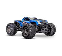 TRAXXAS Mini Maxx 4WD Brushless BL-2S RTR 1:12 Monster Truck Bleu avec Batterie + Chargeur USB/C 2 A
