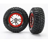 Traxxas Pneus Sur Jante Chrome Slash 4X4 (Supersoft) / TRX6873R